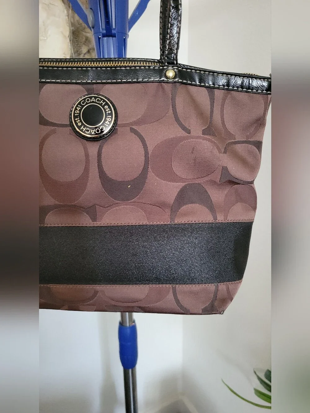 Coach Shoulder Brown Tote Bag